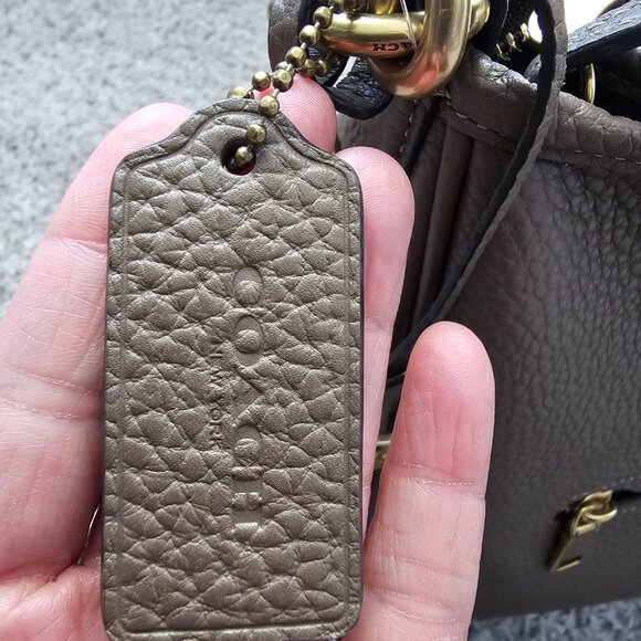 Coach Cary Shoulder Bag in Dark Stone - Picture 9 of 15